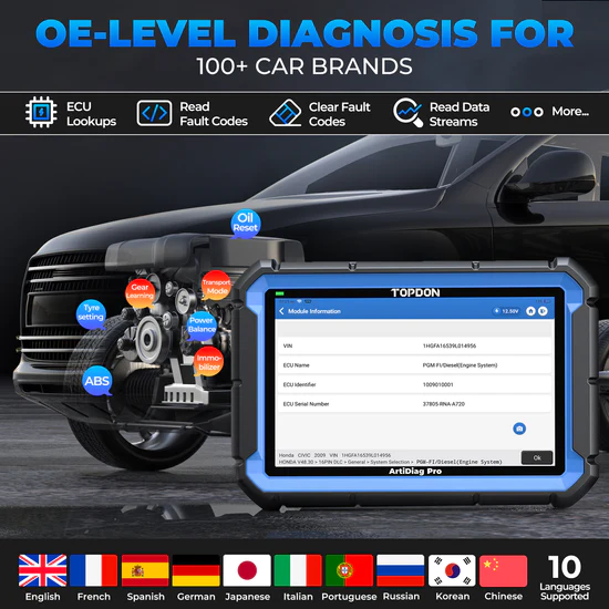 Διαγνωστικό οχημάτων TopDon ArtiDiag Pro - Image 6