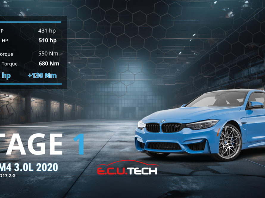 BMW M4 3.0L Stage 1 Tuning από την Ecutech – Αύξηση Ιπποδύναμης και Ροπής με ECU MEVD17.2.G